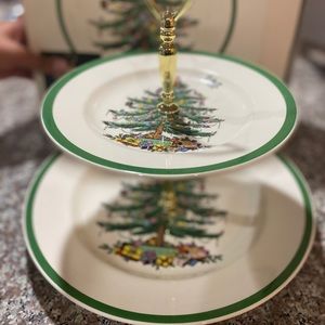 Two layered Christmas dish
